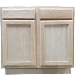unfinished oak cabinets