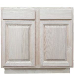 unfinished oak cabinets