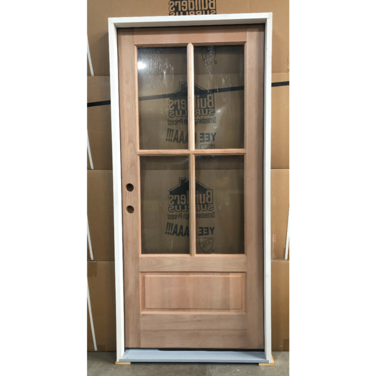 Builders Surplus YEE HAA-Exterior Wood Doors-Solid Front Doors-Porch Doors