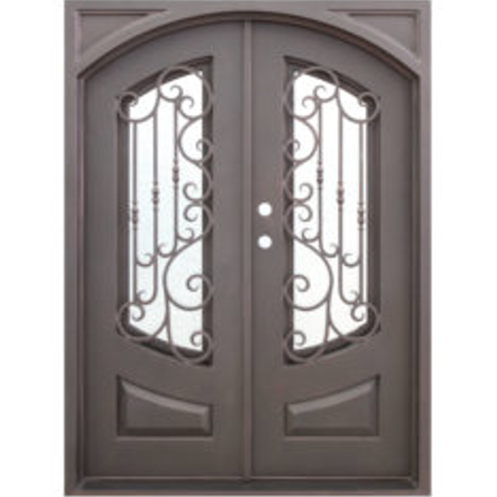 Milan Double Wrought Iron Door 60.5 x 81