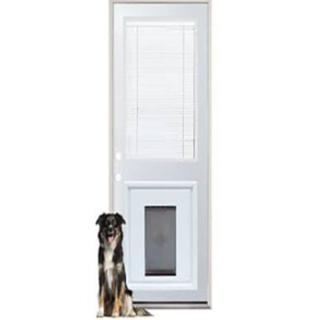 how do you put a dog door in a french door