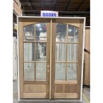 72x96_LH_DBL_MAH_6_LITE_BEV_ARCH_PANEL_DOOR