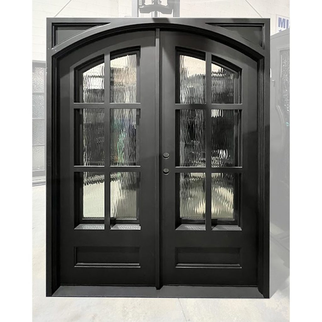 72x96_RH_DBL_IRON_6LITE_ARCH_FLEMISH_DOOR-001