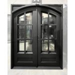 72x96_RH_DBL_IRON_6LITE_ARCH_FLEMISH_DOOR-001