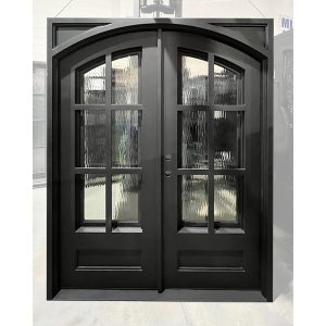 72x96_RH_DBL_IRON_6LITE_ARCH_FLEMISH_DOOR-001