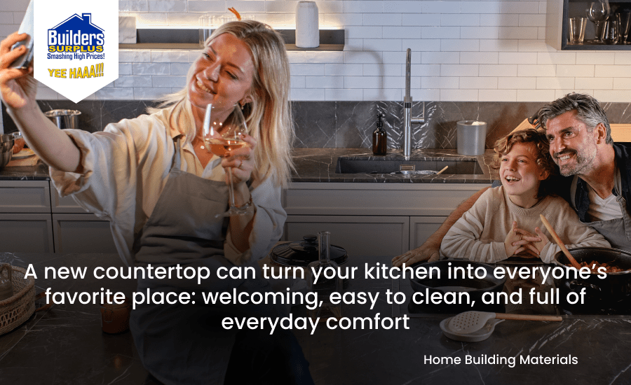 A custom image talking about the benefits of having a new countertop