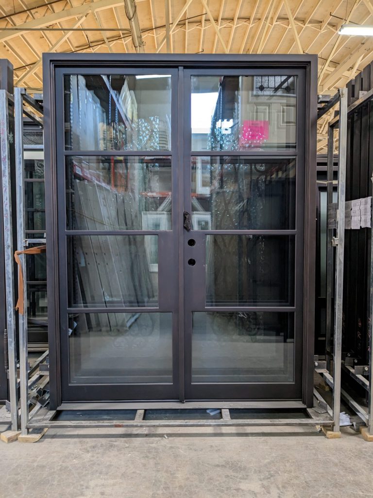 A wrought-iron door by Builders Surplus