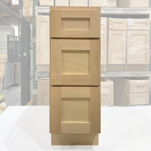 12 UNFINISHED SHAKER DRAWER BASE CABINET