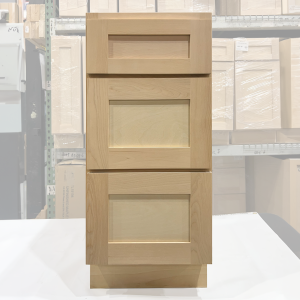 15 UNFINISHED SHAKER DRAWER BASE CABINET