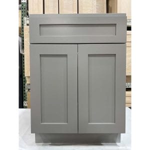 24 GREY SHAKER BASE CABINET