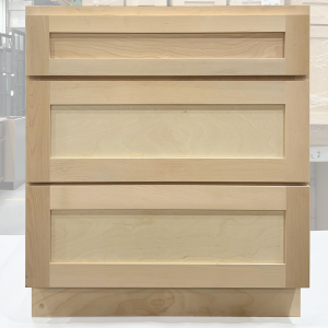 24 UNFINISHED SHAKER DRAWER BASE CABINET