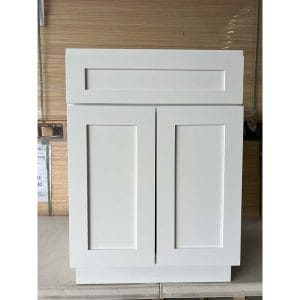 24 WHITE SHAKER BASE CABINET