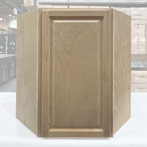 24x30 UNFINISHED RAISED PANEL WALL DIAGONAL CORNER CABINET