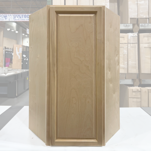 24x42 UNFINISHED RAISED PANEL WALL DIAGONAL CORNER CABINET