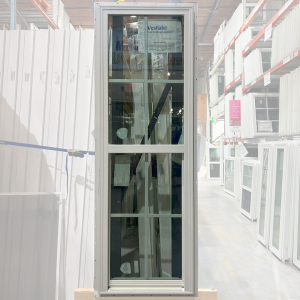 24x72 SINGLE HUNG WHITE NEW CONSTRUCTION WITH GRIDS VINYL WINDOW