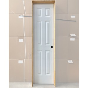 24x80 LEFT HAND HOLLOW CORE 6 PANEL DOOR