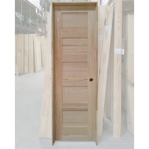 24x80 LEFT HAND PINE 5 PANEL SHAKER