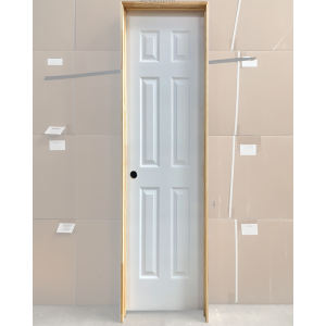 24x80 RIGHT HAND HOLLOW CORE 6 PANEL DOOR