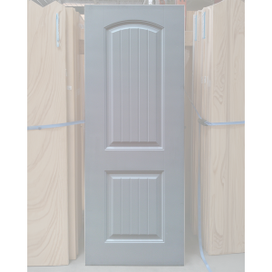 24x80 SLAB HOLLOW CORE 2 PANEL ARCH TOP WITH GROOVES DOOR