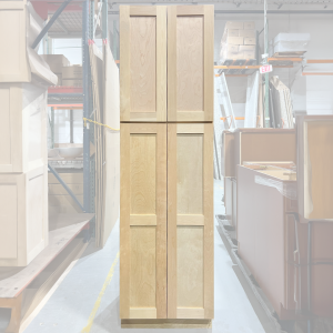 24x84 UNFINISHED SHAKER PANTRY CABINET