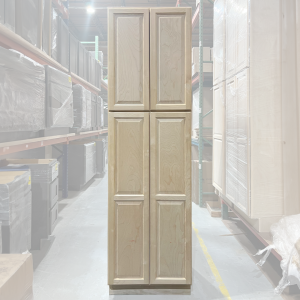 24x96 UNFINISHED RAISED PANEL PANTRY CABINET