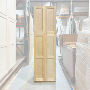 24x96 UNFINISHED SHAKER PANTRY CABINET