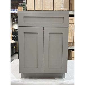 27 GREY SHAKER BASE CABINET