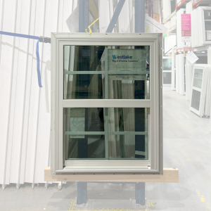 28x36 SINGLE HUNG WHITE NEW CONSTRUCTION WITH GRIDS VINYL WINDOW