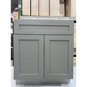 30 GREY SHAKER BASE CABINET