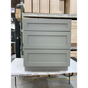 30 GREY SHAKER DRAWER BASE CABINET