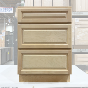 30 UNFINISHED RAISED PANEL DRAWER BASE CABINET