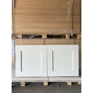 30x15 WHITE SHAKER WALL BRIDGE CABINET