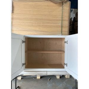 30x24 WHITE SHAKER WALL BRIDGE CABINET