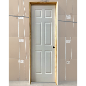30x80 LEFT HAND HOLLOW CORE 6 PANEL DOOR