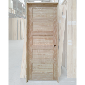 30x80 LEFT HAND PINE 5 PANEL SHAKER