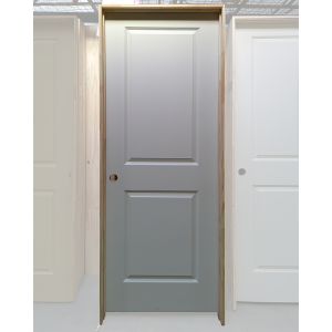 30x80 RIGHT HAND HOLLOW CORE 2 PANEL RAISED SQUARE TOP DOOR