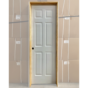 30x80 RIGHT HAND HOLLOW CORE 6 PANEL DOOR