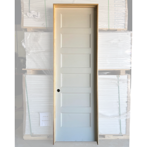 30x96 RIGHT HAND HOLLOW CORE 6 PANEL SHAKER DOOR