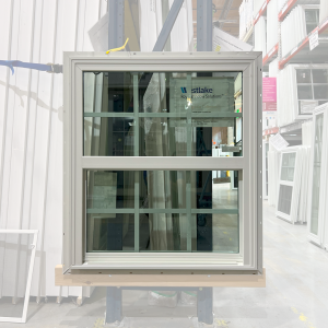 32x36 SINGLE HUNG WHITE NEW CONSTRUCTION WITH GRIDS VINYL WINDOW