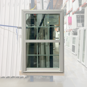 32x48 SINGLE HUNG WHITE NEW CONSTRUCTION WITH GRIDS VINYL WINDOW