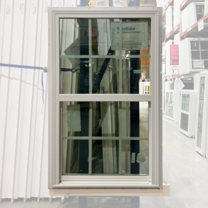 32x52 SINGLE HUNG WHITE NEW CONSTRUCTION WITH GRIDS VINYL WINDOW