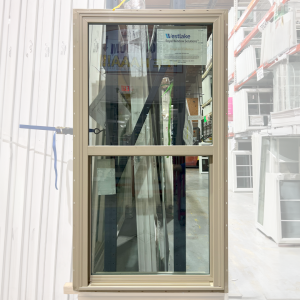 32x60 SINGLE HUNG TAN NEW CONSTRUCTION VINYL WINDOW