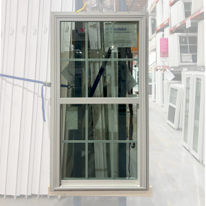 32x60 SINGLE HUNG WHITE NEW CONSTRUCTION WITH GRIDS VINYL WINDOW