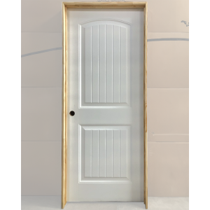 32x80 RIGHT HAND HOLLOW CORE 2 PANEL ARCH TOP WITH GROOVES DOOR