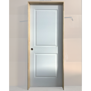 32x80 RIGHT HAND HOLLOW CORE 2 PANEL RAISED SQUARE TOP DOOR