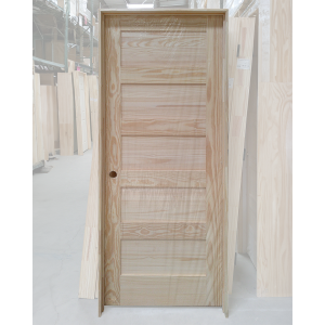 32x80 RIGHT HAND PINE 5 PANEL SHAKER