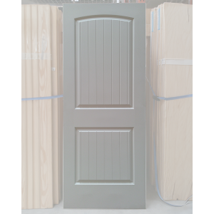 32x80 SLAB HOLLOW CORE 2 PANEL ARCH TOP WITH GROOVES DOOR
