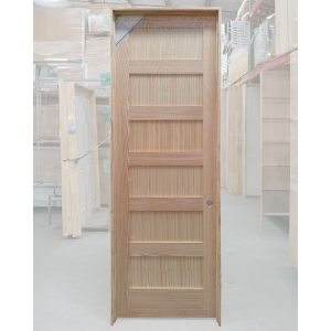 32x96 SLAB PINE 6 PANEL SHAKER