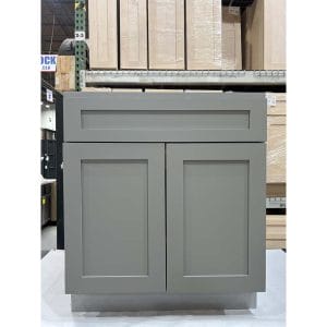 33 GREY SHAKER SINK BASE CABINET
