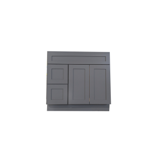 30 DRAWER RIGHT GREY SHAKER VANITY